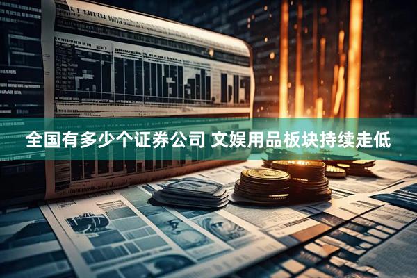 全国有多少个证券公司 文娱用品板块持续走低